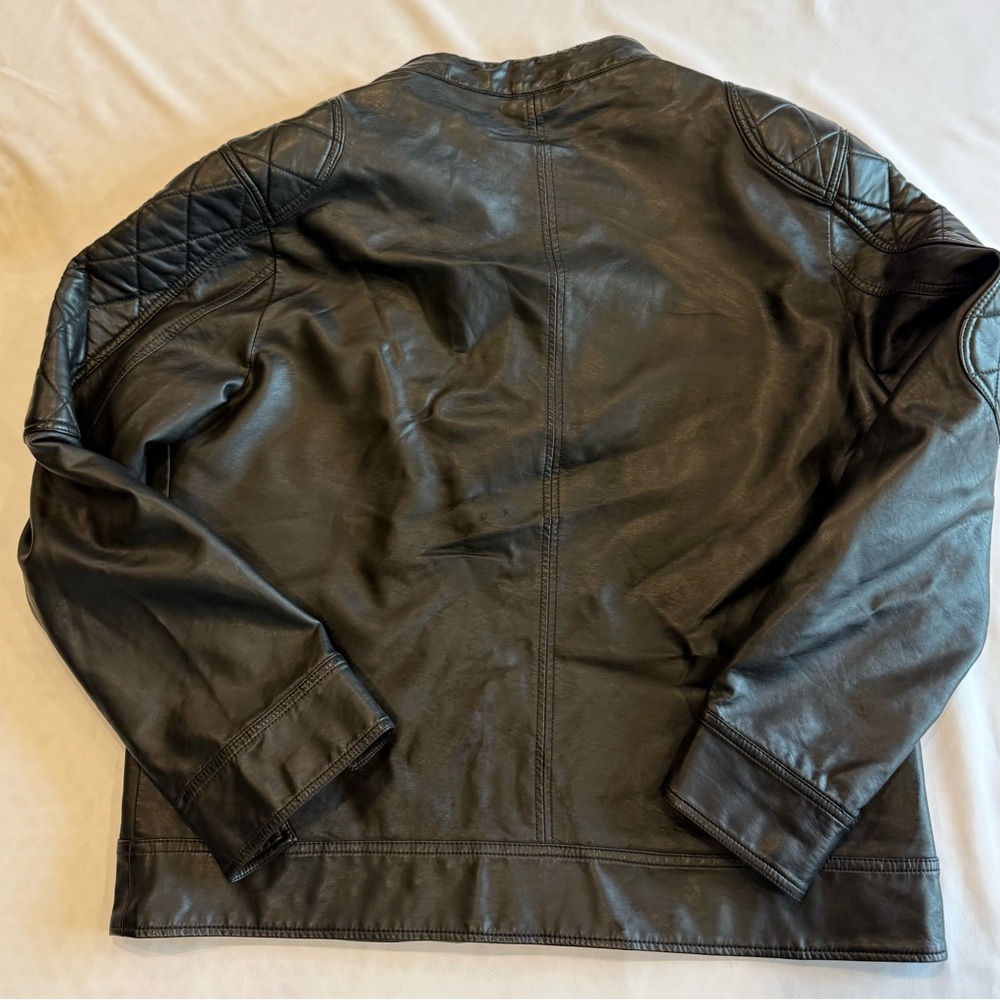 American Rag Men's Black Faux Leather‎ Jacket - Picture 11 of 13